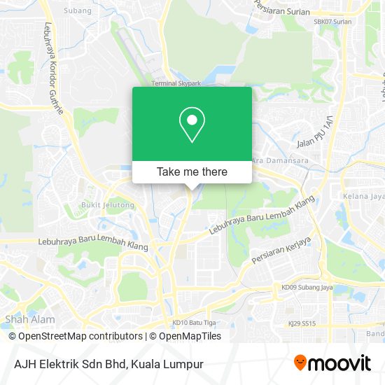 Peta AJH Elektrik Sdn Bhd