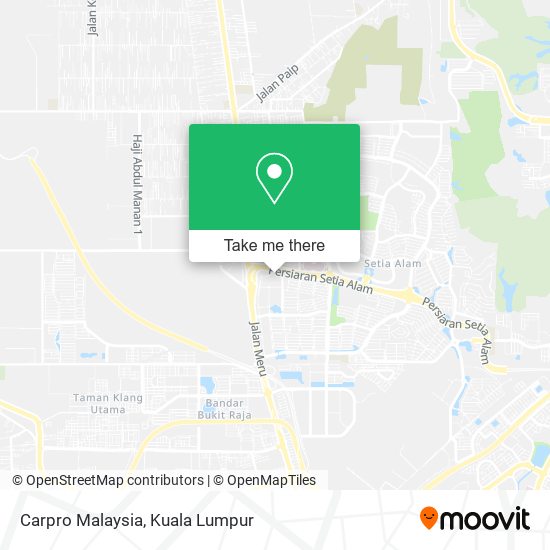 Carpro Malaysia map