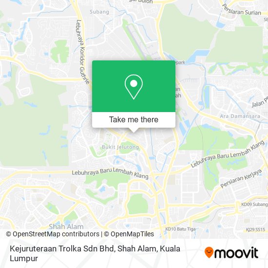 Kejuruteraan Trolka Sdn Bhd, Shah Alam map