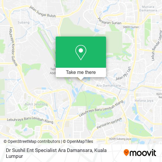 Dr Sushil Ent Specialist Ara Damansara map