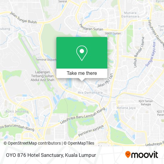 Peta OYO 876 Hotel Sanctuary