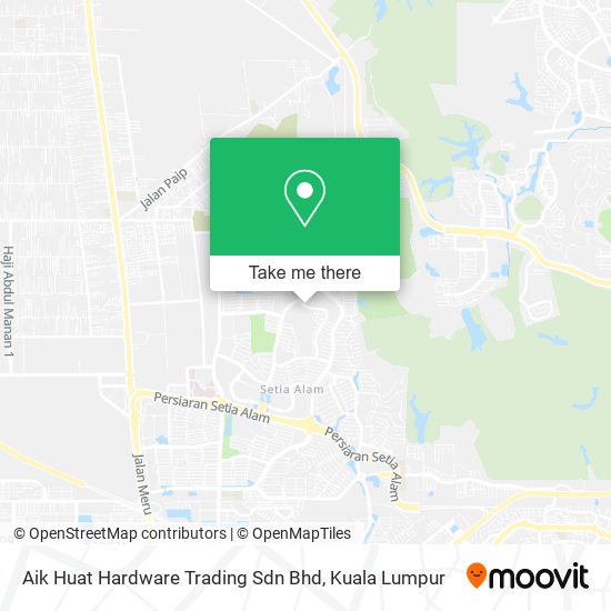 Aik Huat Hardware Trading Sdn Bhd map