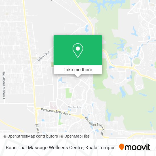 Baan Thai Massage Wellness Centre map