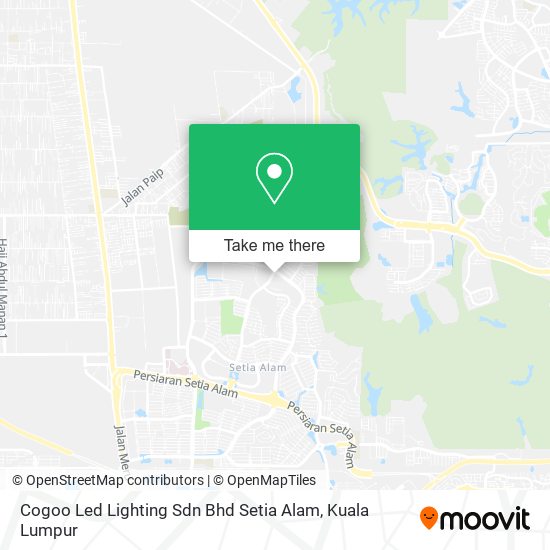 Peta Cogoo Led Lighting Sdn Bhd Setia Alam