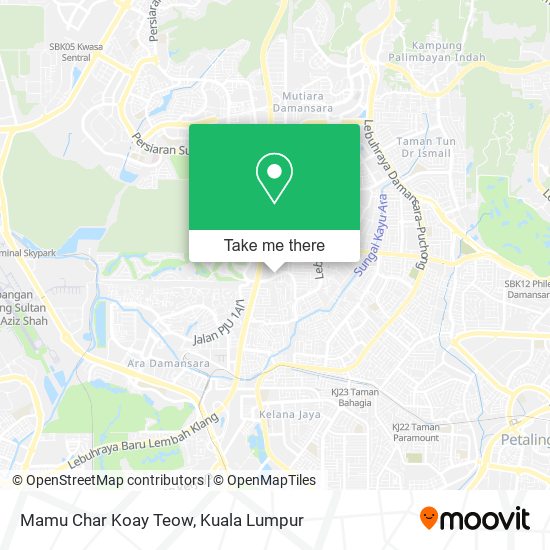 Mamu Char Koay Teow map