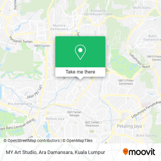 MY Art Studio, Ara Damansara map
