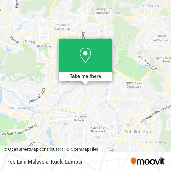 Peta Pos Laju Malaysia