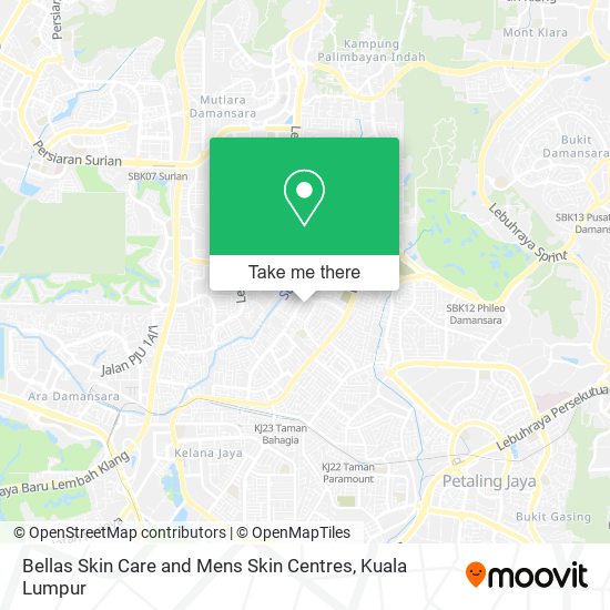 Bellas Skin Care and Mens Skin Centres map