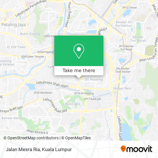 Jalan Mesra Ria map