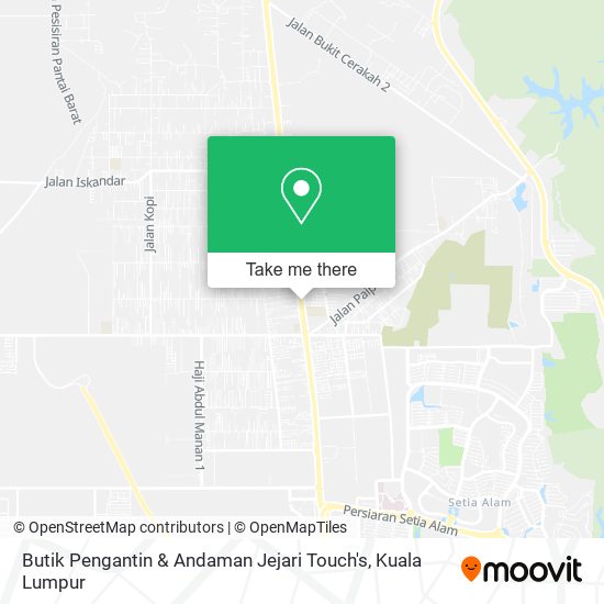 Butik Pengantin & Andaman Jejari Touch's map