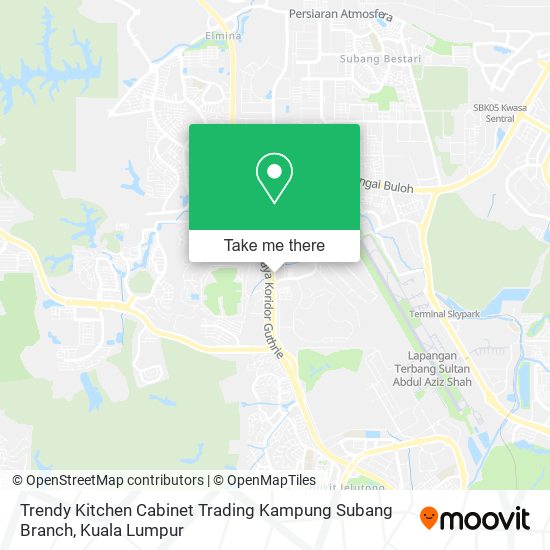 Trendy Kitchen Cabinet Trading Kampung Subang Branch map