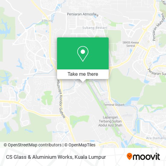 CS Glass & Aluminium Works map