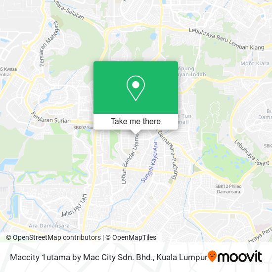 Maccity 1utama by Mac City Sdn. Bhd. map