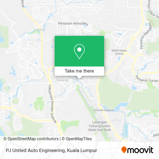 PJ United Auto Engineering map
