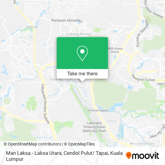 Man Laksa - Laksa Utara, Cendol Pulut/ Tapai map