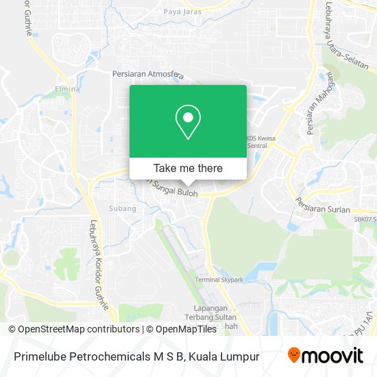 Primelube Petrochemicals M S B map