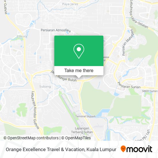 Orange Excellence Travel & Vacation map