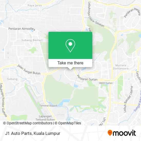 J1 Auto Parts map