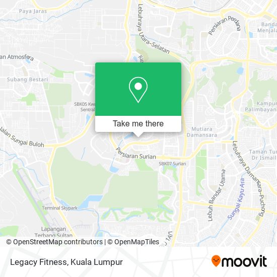 Legacy Fitness map