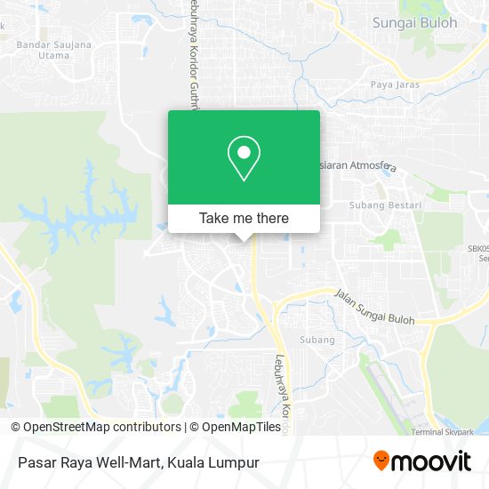 Pasar Raya Well-Mart map