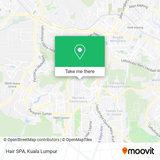 Hair SPA map