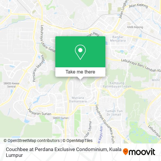 Couchbee at Perdana Exclusive Condominium map