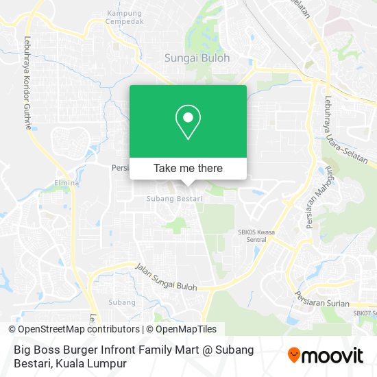 Big Boss Burger Infront Family Mart @ Subang Bestari map