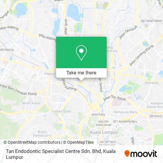 Tan Endodontic Specialist Centre Sdn. Bhd map