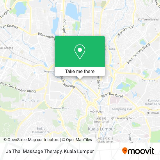Ja Thai Massage Therapy map