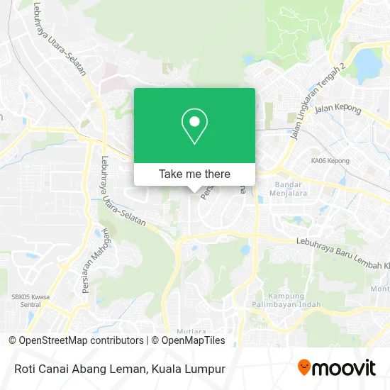 Roti Canai Abang Leman map