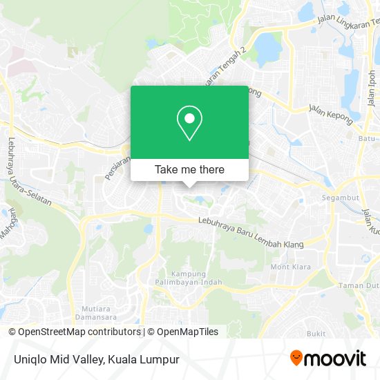 Uniqlo Mid Valley map