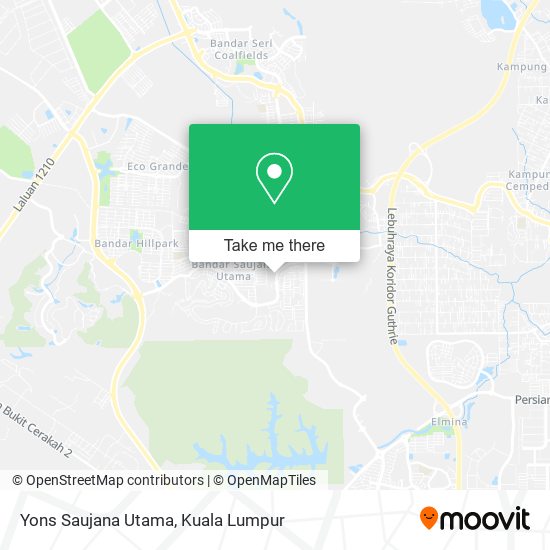 Yons Saujana Utama map