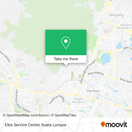 Elba Service Center map