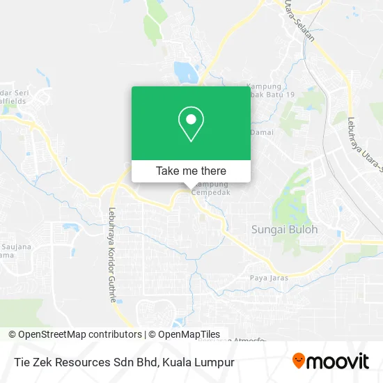 Tie Zek Resources Sdn Bhd map