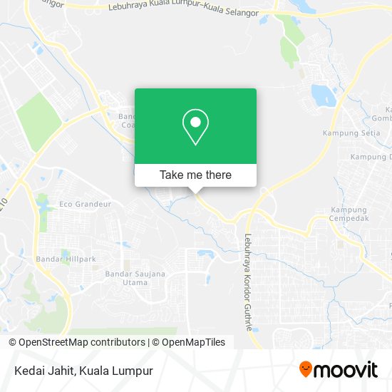 Kedai Jahit map