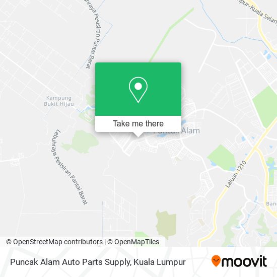 Peta Puncak Alam Auto Parts Supply