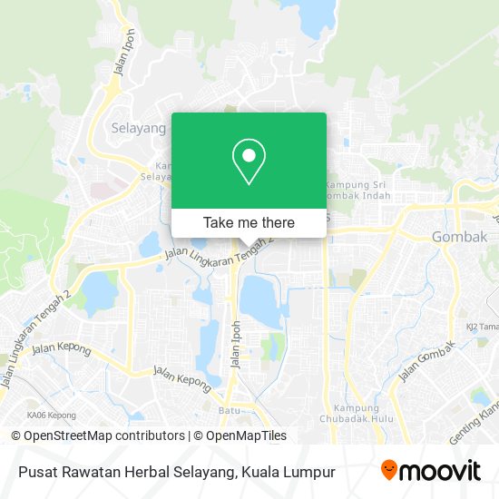 Pusat Rawatan Herbal Selayang map