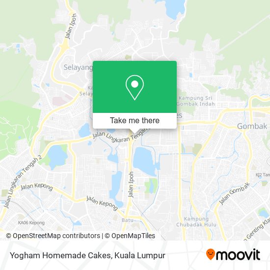 Yogham Homemade Cakes map