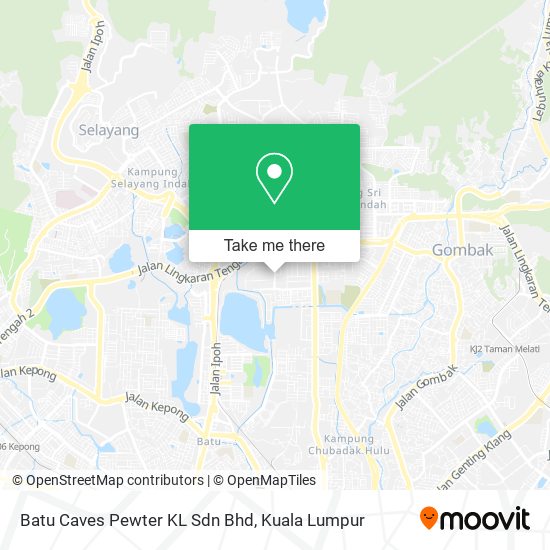 Peta Batu Caves Pewter KL Sdn Bhd