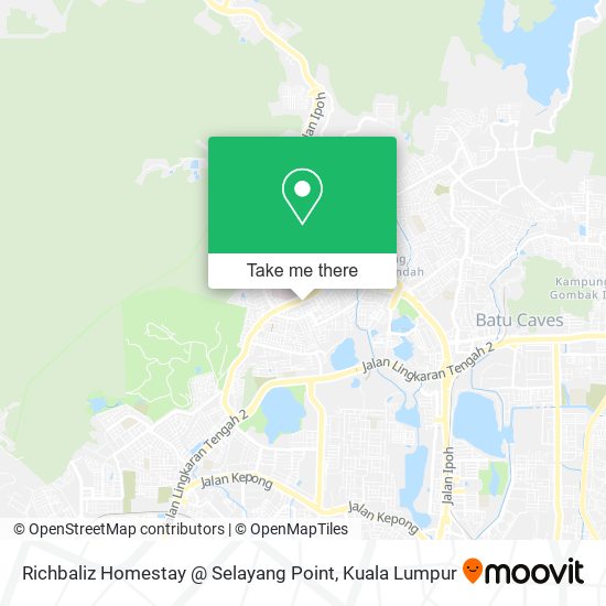Peta Richbaliz Homestay @ Selayang Point