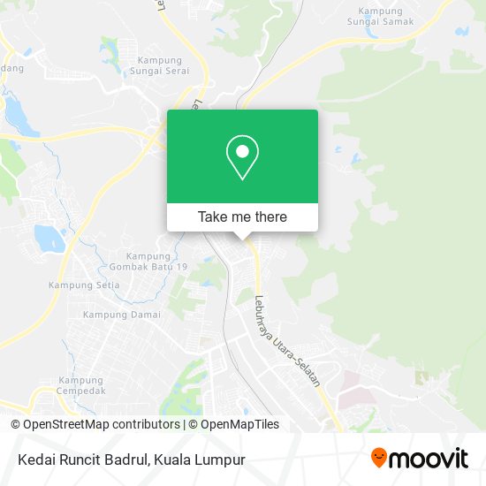 Kedai Runcit Badrul map