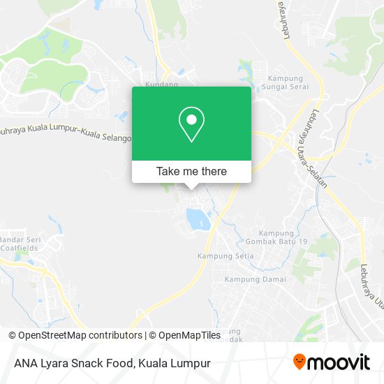 ANA Lyara Snack Food map
