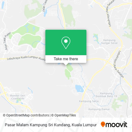 Pasar Malam Kampung Sri Kundang map