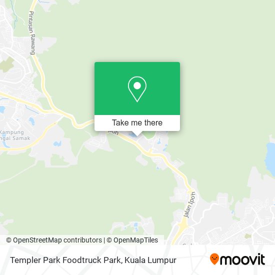 Templer Park Foodtruck Park map