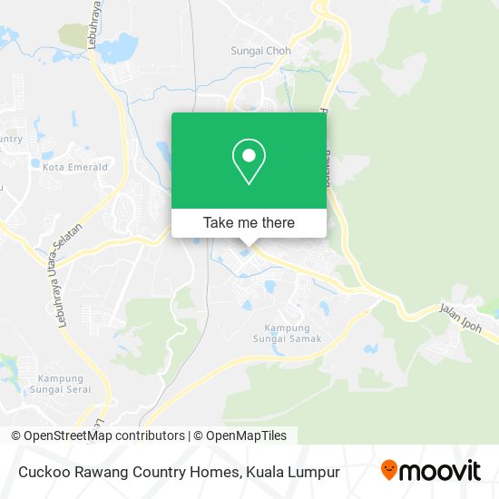 Cuckoo Rawang Country Homes map