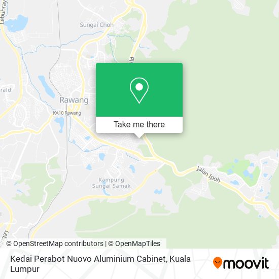 Kedai Perabot Nuovo Aluminium Cabinet map