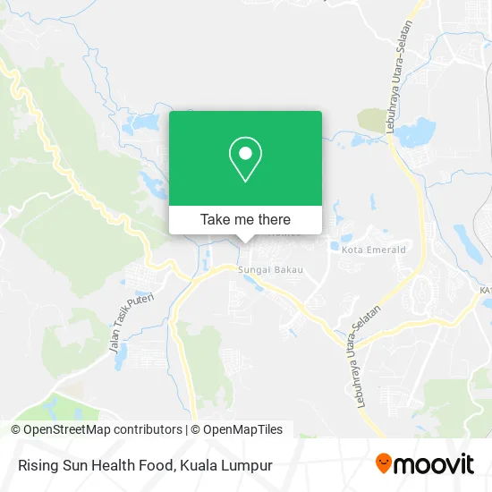 Rising Sun Health Food map
