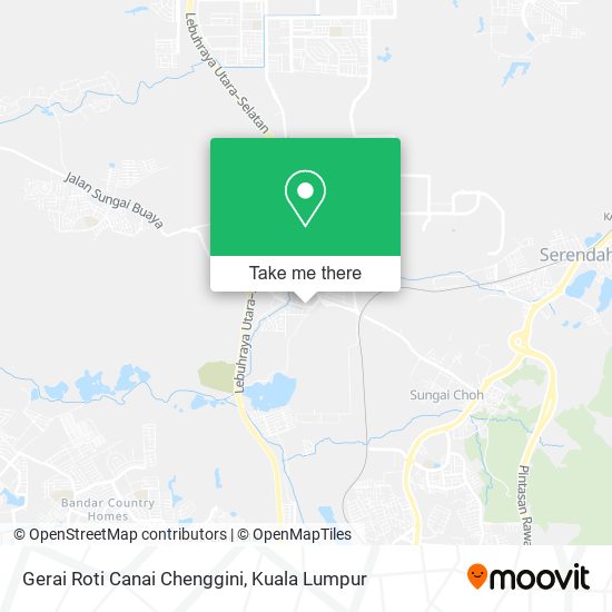 Gerai Roti Canai Chenggini map