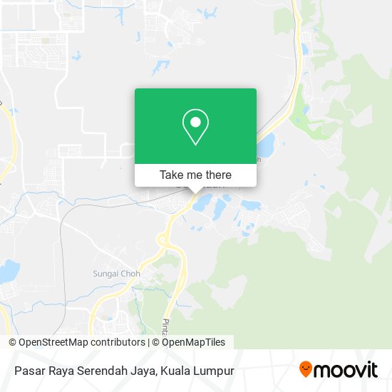 Pasar Raya Serendah Jaya map