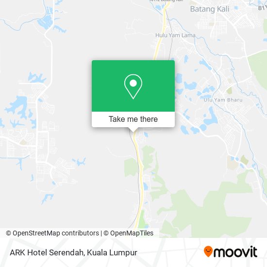 ARK Hotel Serendah map